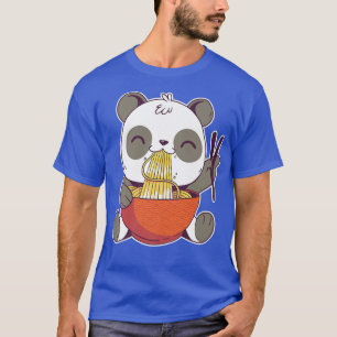 Cute Panda Bear Cub Eating Ramen Noodles Kawaii An T-Shirt
