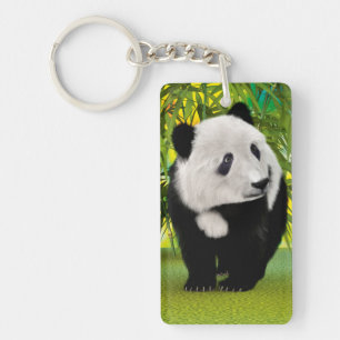 Cute Panda Bear Cub Kawaii Animal Lover Gift Key Ring