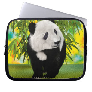 Cute Panda Bear Cub Kawaii Animal Lover Gift Laptop Sleeve