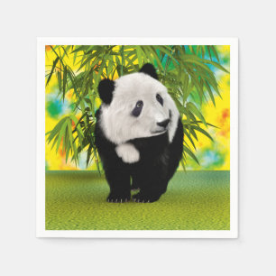 Cute Panda Bear Cub Kawaii Animal Lover Gift Napkin