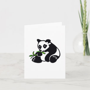 Cute  PANDA Bear - Endangered animal graphic - Card