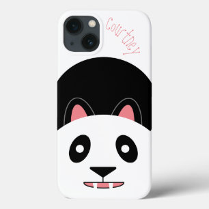 Cute Panda Bear Face Customisable iPhone 13 Case