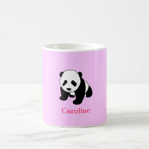Cute Panda Bear Fan Personalised Coffee Mug Gift