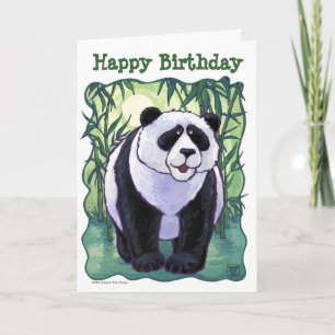 Cute Panda Bear Happy Birthday Card