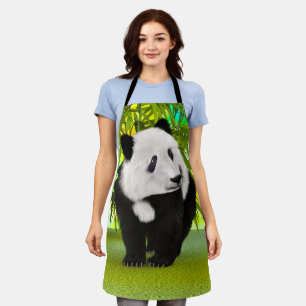 Cute Panda Bear Kawaii Animal Lover Perfect Gift Apron