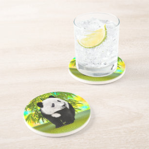 Cute Panda Bear Kawaii Animal Lover Perfect Gift Coaster