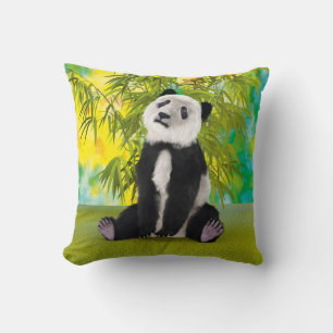 Cute Panda Bear Kawaii Animal Lover Perfect Gift Cushion