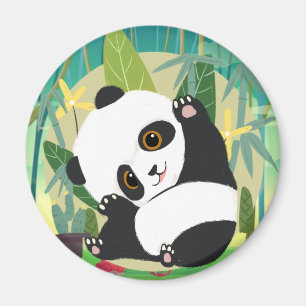 Cute Panda Bear Magnet