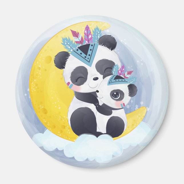 Cute Panda Bear Magnet (Front)