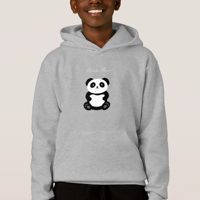 Cute Panda Bear Monogram (Front)