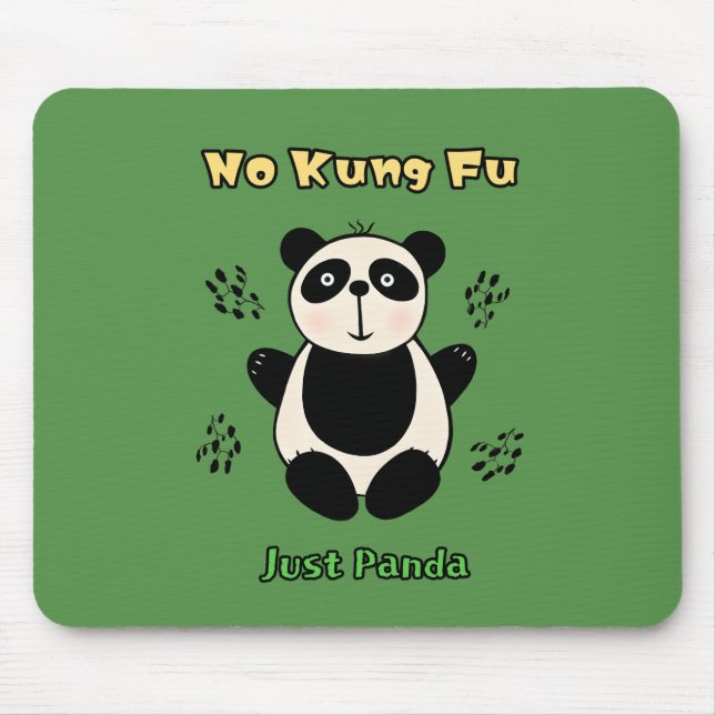 Cute panda bear mouse pad (Front)