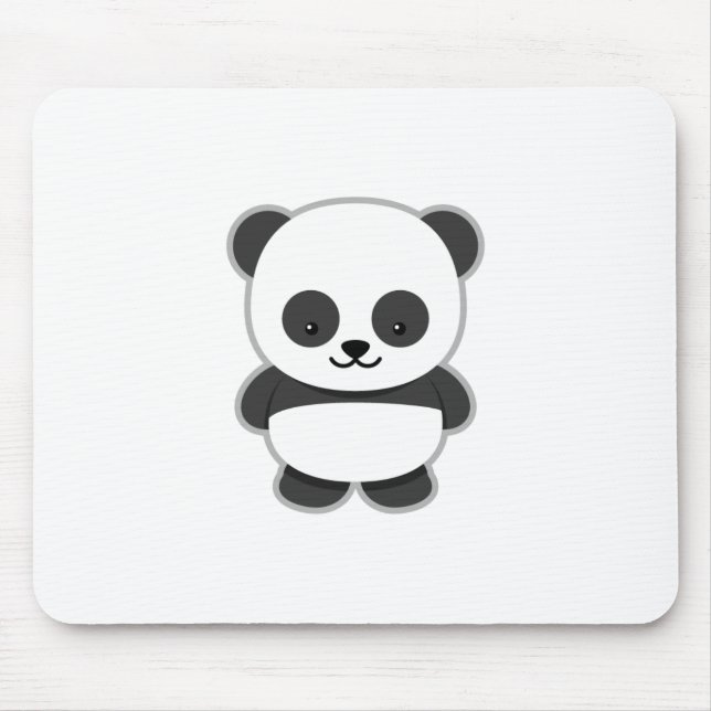Cute Panda Bear Mouse Pad (Front)