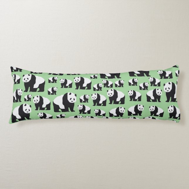 Cute Panda Bear Pattern Body Cushion (Front)