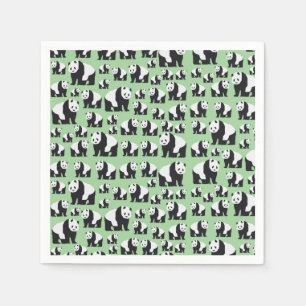 Cute Panda Bear Pattern Napkin