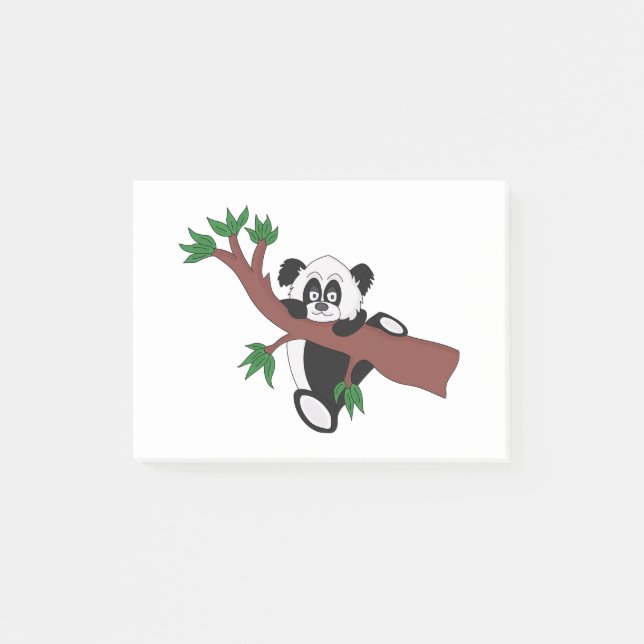 Cute Panda Bear Post-it Notes (Front)