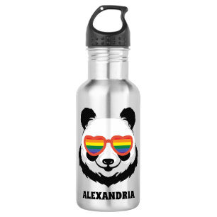 Cute Panda Bear Rainbow LGBTQ 532 Ml Water Bottle