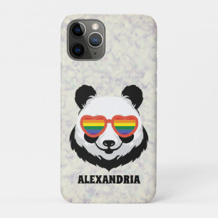 Cute Panda Bear Rainbow LGBTQ iPhone 11 Pro Case