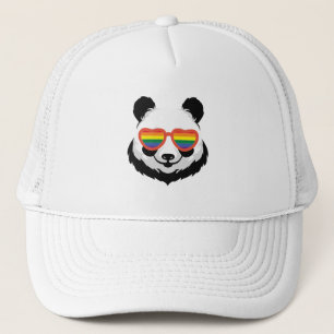Cute Panda Bear Rainbow LGBTQ Trucker Hat