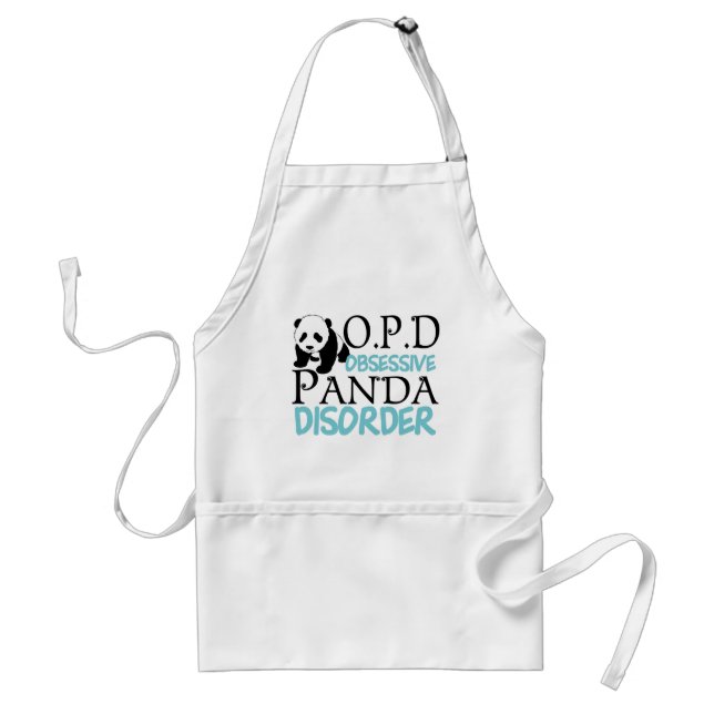Cute Panda Bear Standard Apron (Front)