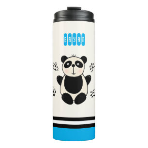 Cute panda bear thermal tumbler