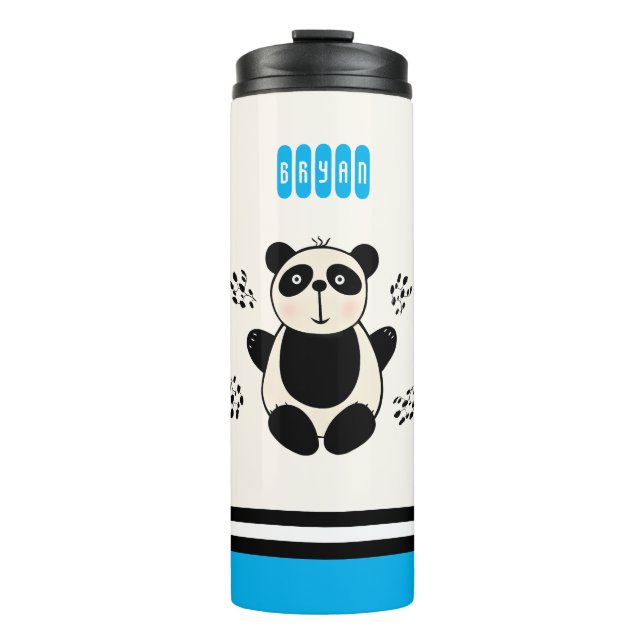 Cute panda bear thermal tumbler (Front)