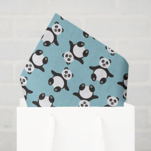 cute panda bear unisex baby shower  tissue paper