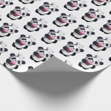 Cute Panda Bear Wrapping Paper