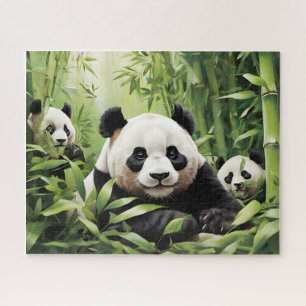 Cute panda bears jigsaw puzzle