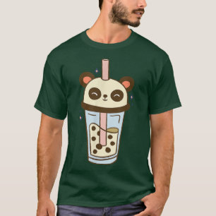 Cute Panda Bubble Tea Kawaii Outfit Bubble Tea T-Shirt