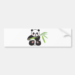 Cute Panda Bumper Sticker