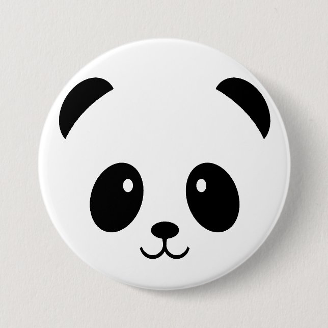 Cute Panda Button Badge Pin Pandas (Front)