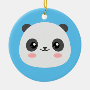 Cute Panda Ceramic Ornament