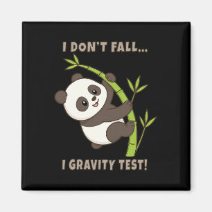 Cute Panda Climbing Bouldering Gym Wall Funny Joke Magnet