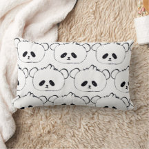 Cute Panda comfortable pillow, kids cute pillow