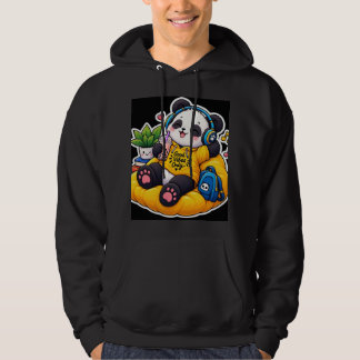Cute Panda Cosy Autumn Hoodie – Kawaii Panda Bear