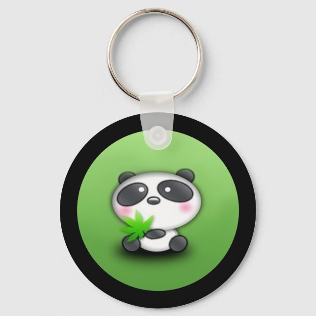 Cute Panda Cub Key Ring (Front)