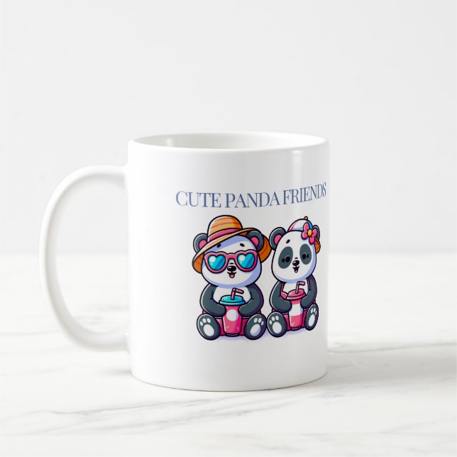 Cute Panda Design  Coffee Mug (Left)