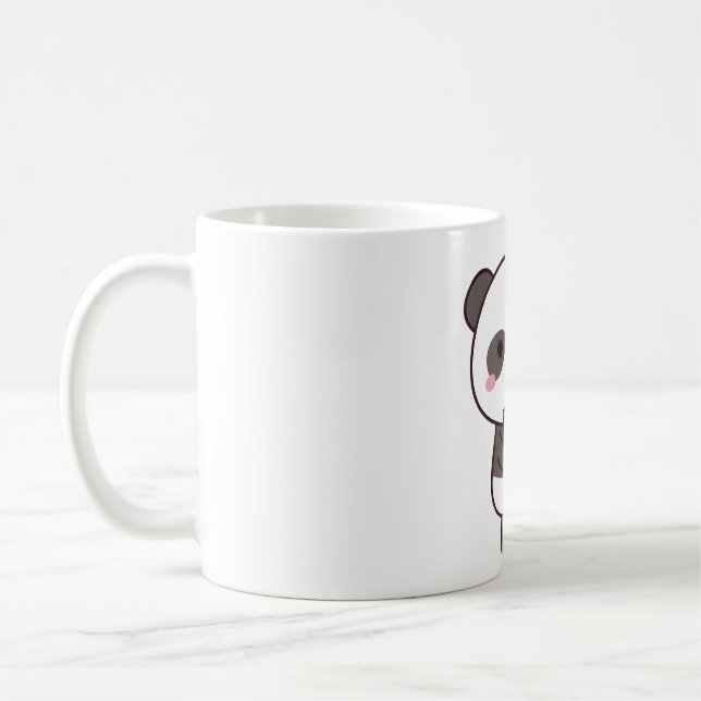 Cute Panda Drinking Bubble Milk Tea  Coffee Mug (Left)