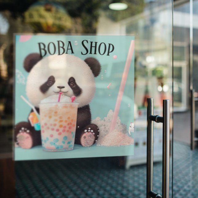  Cute Panda drinking bubble tea, boba tea (Creator Uploaded)