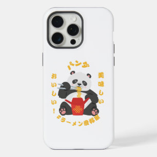 Cute panda eating noodles iPhone 15 pro max case