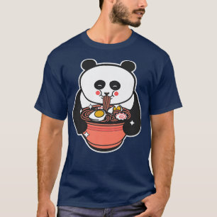 Cute Panda Eating Ramen Noodles Kawaii Japanese F T-Shirt