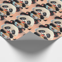 Cute Panda eating Ramen
