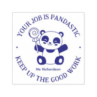 Cute Panda Fantastic Job Teacher Encouragement