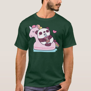 Cute Panda g on Unicorn Pool Float T-Shirt