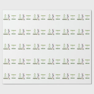 Cute Panda Graphic Tee with Slogan Wrapping Paper