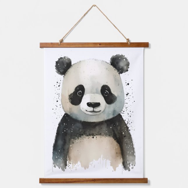 Cute Panda Hanging Tapestry (Front)
