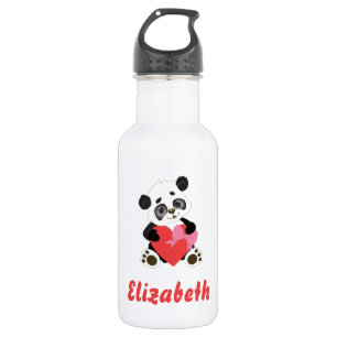 Cute Panda Heart 532 Ml Water Bottle