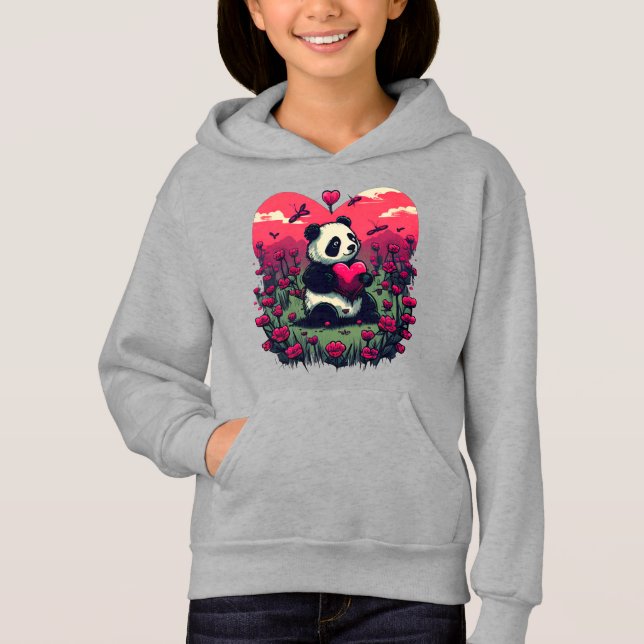 Cute Panda Holding Heart - Valentine's Day Gift (Front)