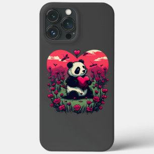 Cute Panda Holding Heart - Valentine's Day Gift iPhone 13 Pro Max Case