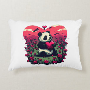 Cute Panda Holding Heart - Valentine's Day Gift Decorative Cushion